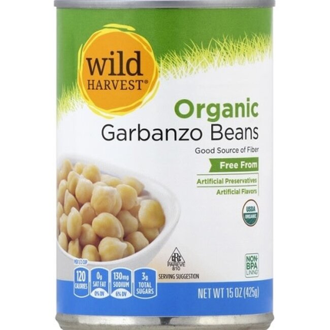 Wild Harvest Garbanzo Beans Organic, 15 oz