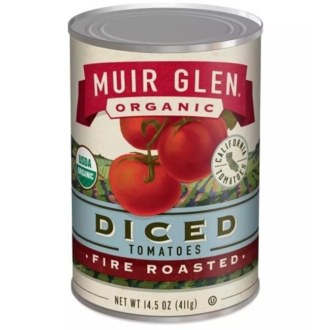 Muir Glen Organic Fire Roasted Diced Tomato, 14.5 oz