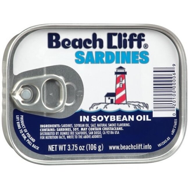 Beach Cliff Sardine Oil, 3.75 oz