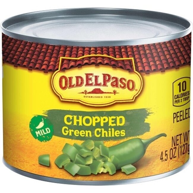 Old El Paso Chili Green Chopped, 4.5 oz