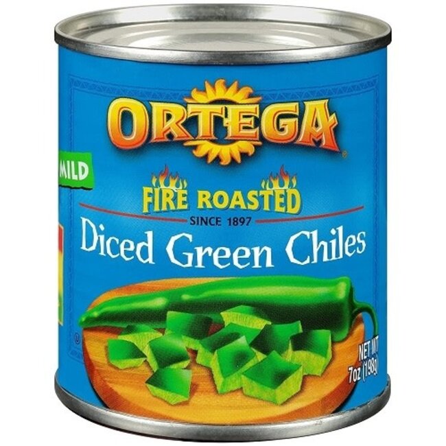 Ortega Chili Green Diced, 7 oz