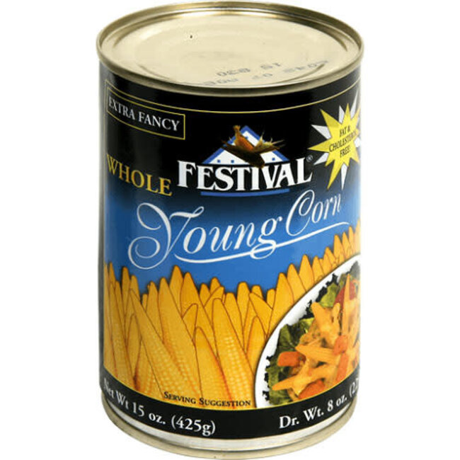 Festival Whole Baby Corn, 15 oz