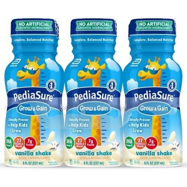 PediaSure Grow & Gain Vanilla Protein Shake,  8 oz, 6 ct