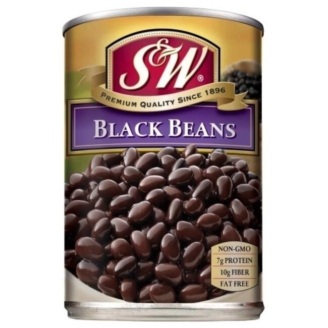 S&W Black Beans, 15 oz