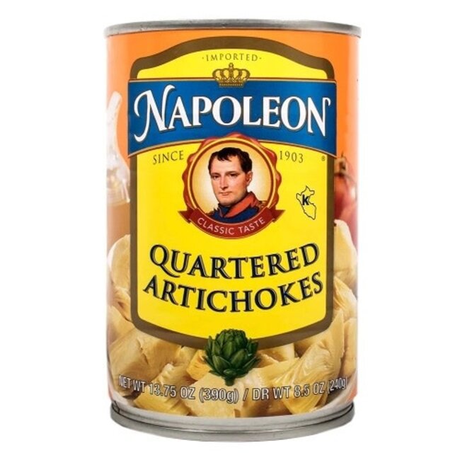 Napoleon Artichoke Hearts Quartered, 13.75 oz