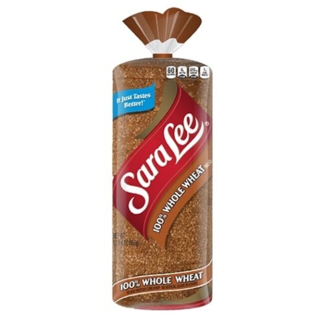 Sara Lee Bread 100% Whole Wheat, 20 oz
