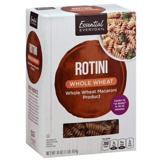 EED Whole Wheat Rotini Pasta, 16 oz