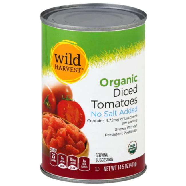 Wild Harvest Tomato Diced Organic, 14.5 oz