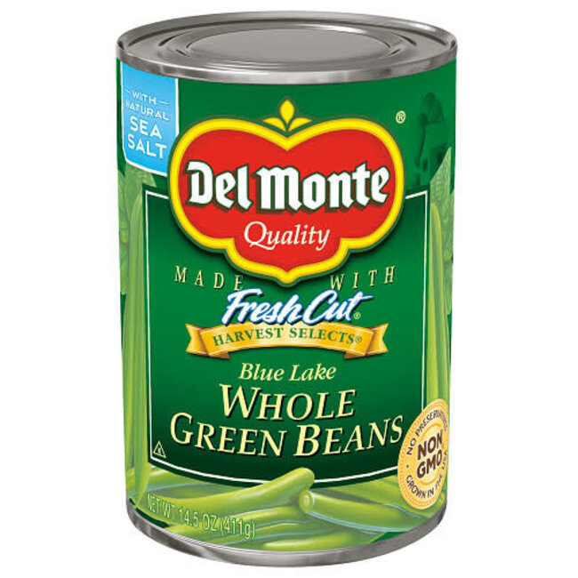 Del Monte Whole  Green Beans, 14.5 oz