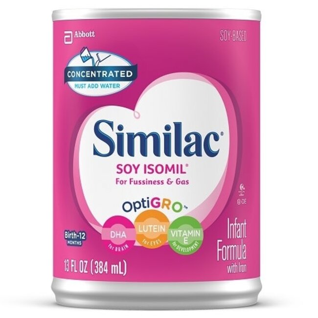 Similac Soy Isomil Concentrate, 13 oz