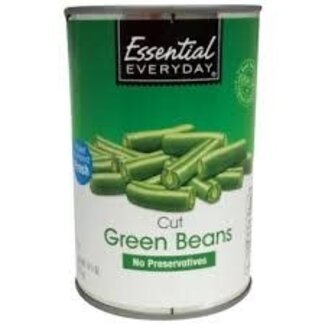 Essential Everyday EED Canned Cut Green Beans, 14.5 oz, 24 ct