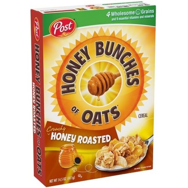 Post Honey Bunches Of Oats Honey Roasted, 14.5 oz