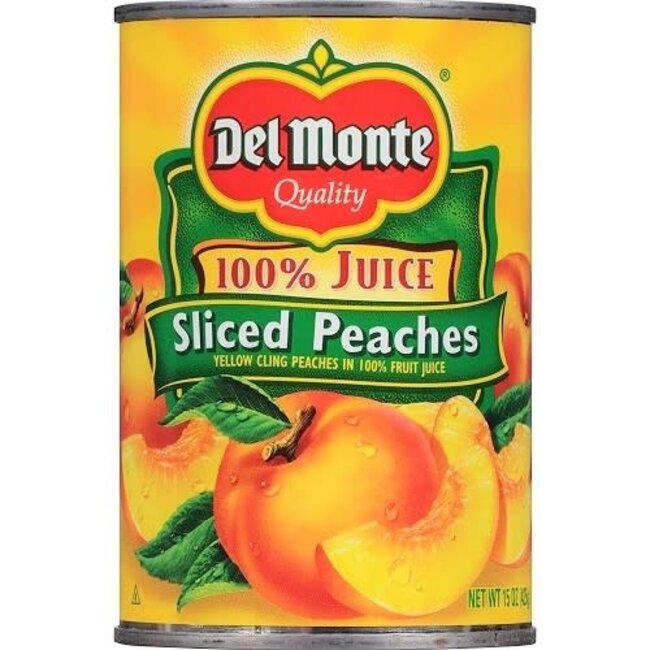 Del Monte Peaches Sliced Natural, 15 oz