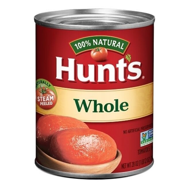 Hunts Whole Peeled Tomato, 28 oz