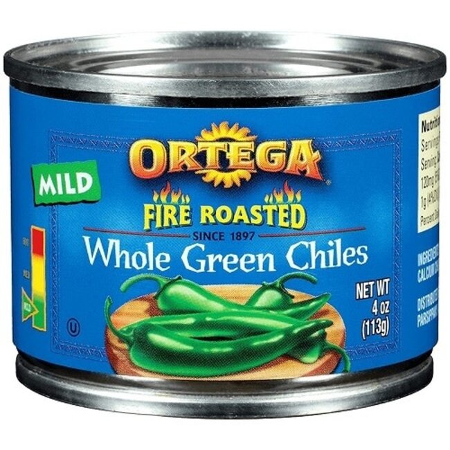 Ortega Chili Green Whole, 4 oz