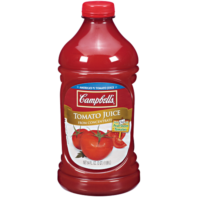 Campbell's Tomato Juice Bottle Plastic, 64 oz
