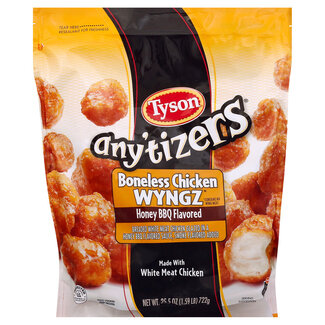 Tyson Anytizers Honey BBQ Boneless Chicken Bites Frozen, 24 oz, 8 ct