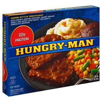 Hungry-man Home Style Meatloaf Frozen Dinner Box, 16 oz, 8 ct