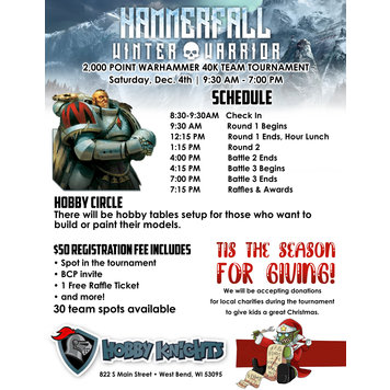 Hobby Knights Hammerfall - Winter Warrior 2021 Registration