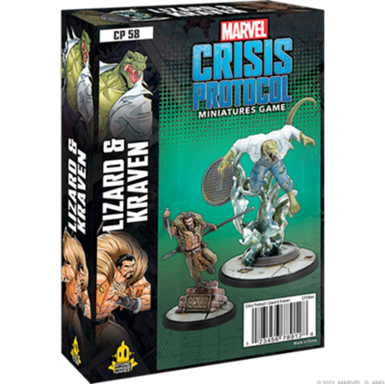 Atomic Mass Games Marvel Crisis Protocol: Lizard & Kraven