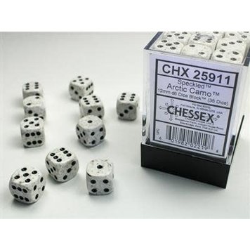 Chessex Chessex: 12mm d6 Speckled Arctic Camo (36)