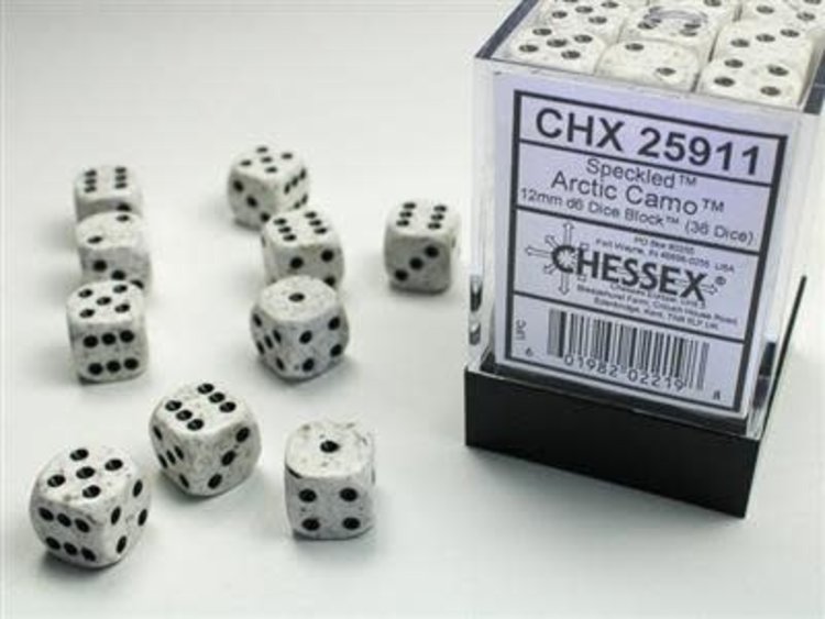 Chessex Chessex: 12mm d6 Speckled Arctic Camo (36)