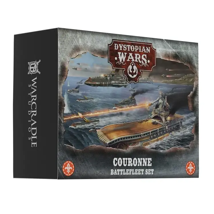 Warcradle Studios Dystopian Wars: Alliance Couronne Battlefleet Set