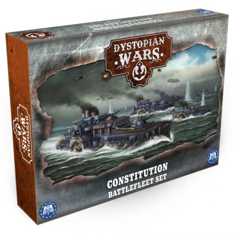 Warcradle Studios Dystopian Wars: Union Constitution Battlefleet Set