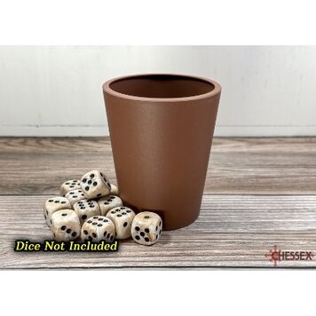 Chessex Flexible Dice Cup - Brown
