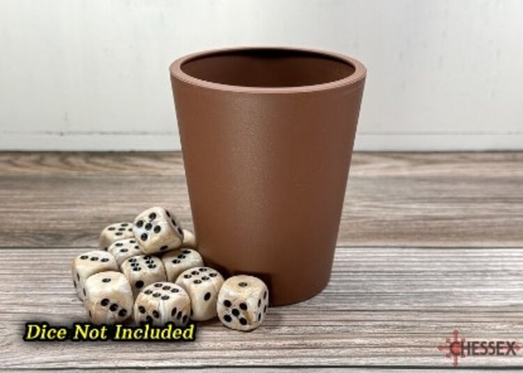 Chessex Flexible Dice Cup - Brown