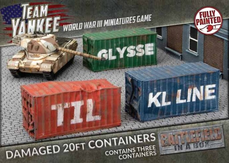 Team Yankee: 20ft Shipping Containers - Damaged (3)