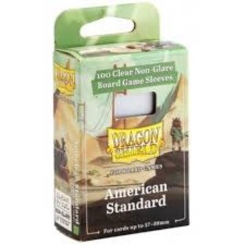 Dragon Shield: (100) American Standard board game sleeves (57mm x 89mm)