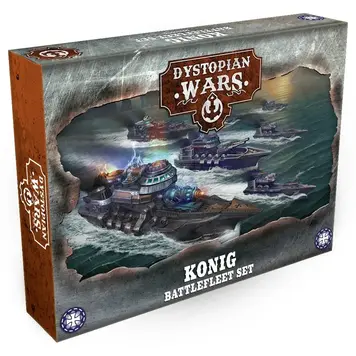 Warcradle Studios Dystopian Wars: Konig Battlefleet Set