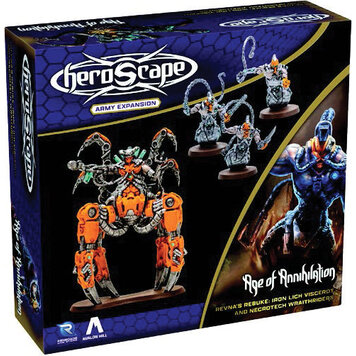 Heroscape: Revna's Rebuke - Iron Lich Viscerot and Necrotech Wraithriders