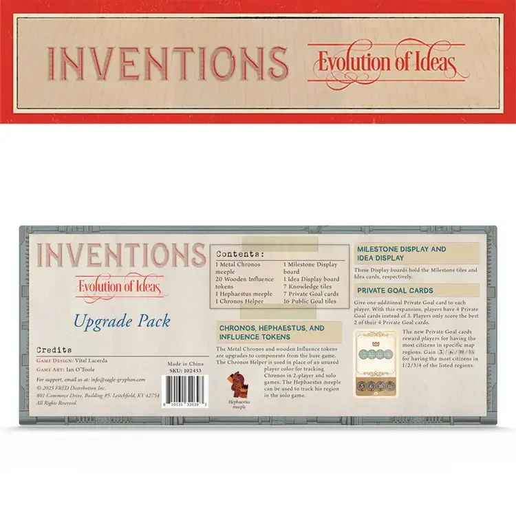 Eagle-Gryphon Games Inventions: Evolution of Ideas - Upgrade Pack