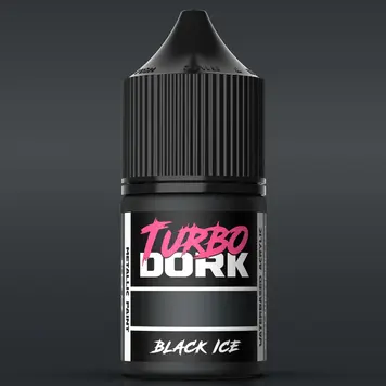 Turbo Dork Black ICE Metallic Acrylic Paint 22ml Bottle