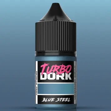 Turbo Dork Blue Steel Metallic Acrylic Paint 22ml Bottle