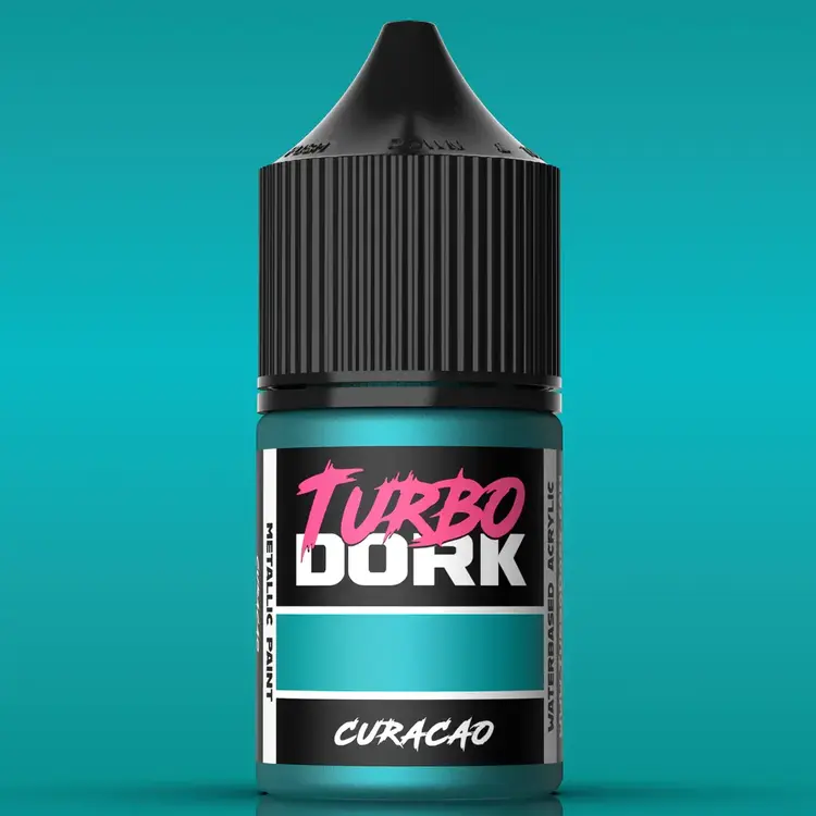 Turbo Dork Curacao Metallic Acrylic Paint 22ml Bottle
