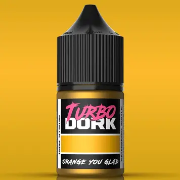 Turbo Dork Orange You Glad Metallic Acrylic Paint 22ml Bottle