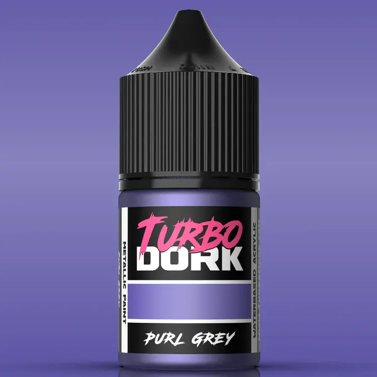 Turbo Dork Purl Grey Metallic Acrylic Paint 22ml Bottle
