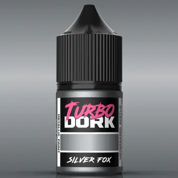 Turbo Dork Silver Fox Metallic Acrylic Paint 22ml Bottle