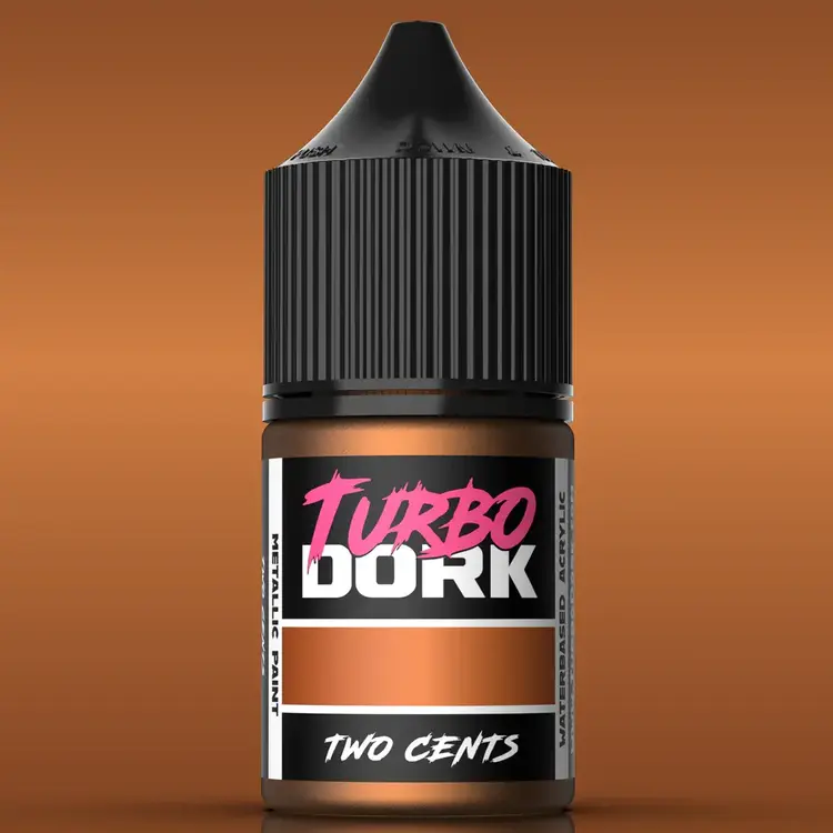 Turbo Dork Two Cents Metallic Acrylic Paint 22ml Bottle