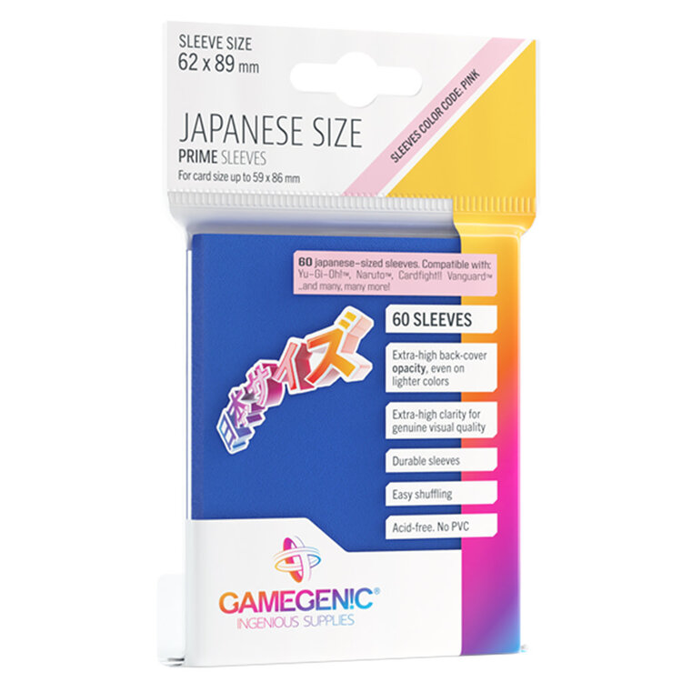 Gamegenic: Prime Japanese Size Sleeves - Blue