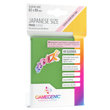 Gamegenic: Prime Japanese Size Sleeves - Green