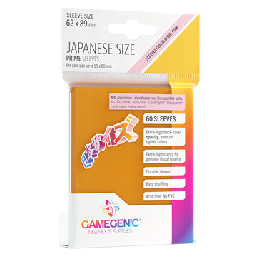 Gamegenic: Prime Japanese Size Sleeves - Orange