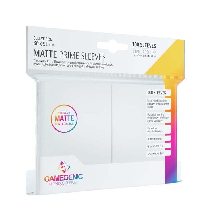 Gamegenic: Matte Prime Sleeves White