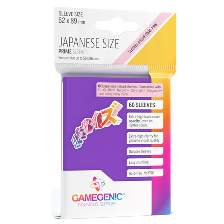 Gamegenic: Prime Japanese Size Sleeves - Purple