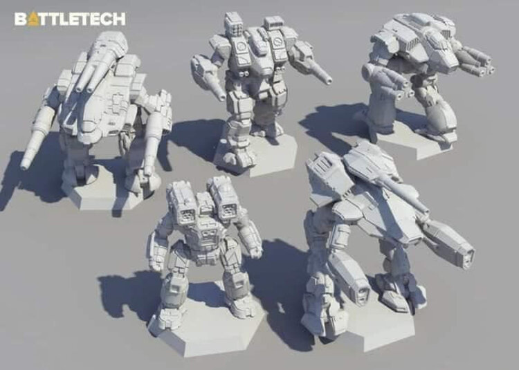 Battletech: Clan Heavy Star Miniatures Pack