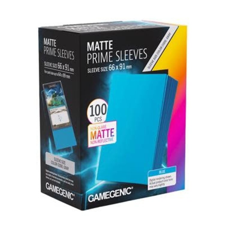 Gamegenic: Matte Prime Sleeves Blue 66x91