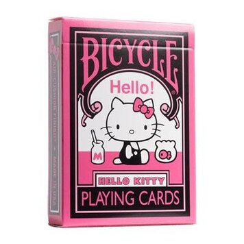 U.S. Playing Card Co. Bicycle: Hello Kitty - Black/Pink